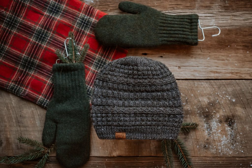 Alpaca Boucle Lined Mittens Feighner Alpacas