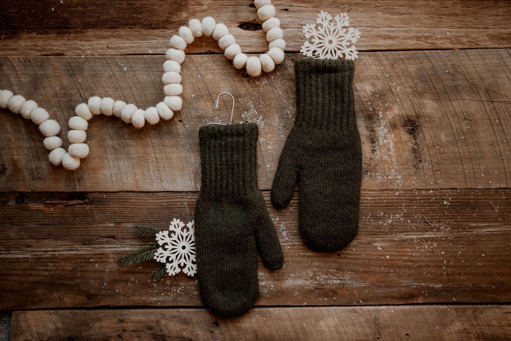 Alpaca Boucle Lined Mittens Feighner Alpacas