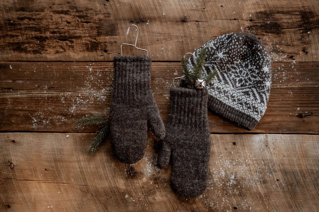 Alpaca Boucle Lined Mittens Feighner