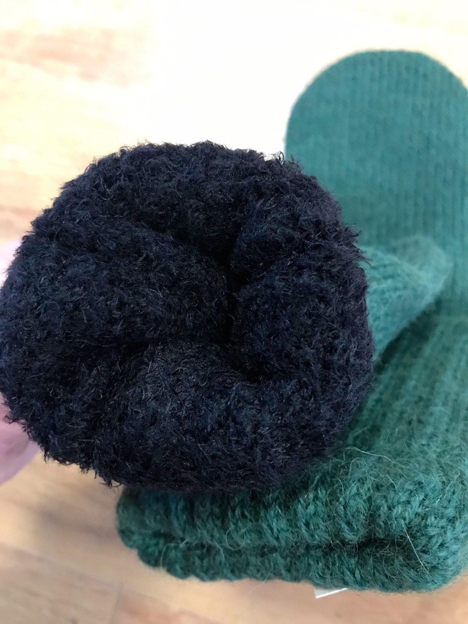 Alpaca Boucle Lined Mittens Feighner